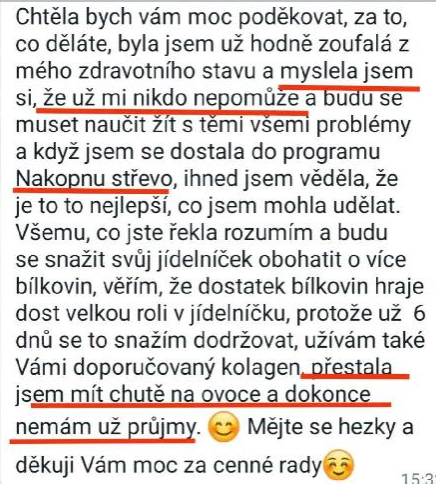 Originální zpráva účastnice 4